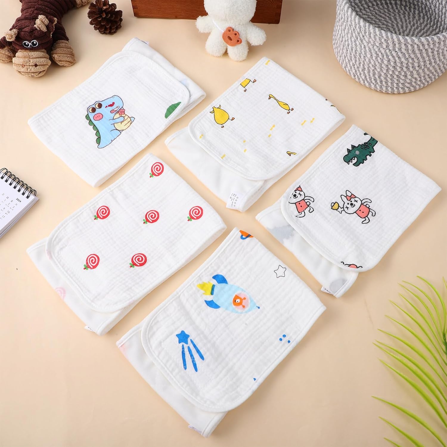 HEALLILY 20pcs Newborn Belly Band Infant Belly Protector Cute Cotton Belly Cover for Baby - Image 8